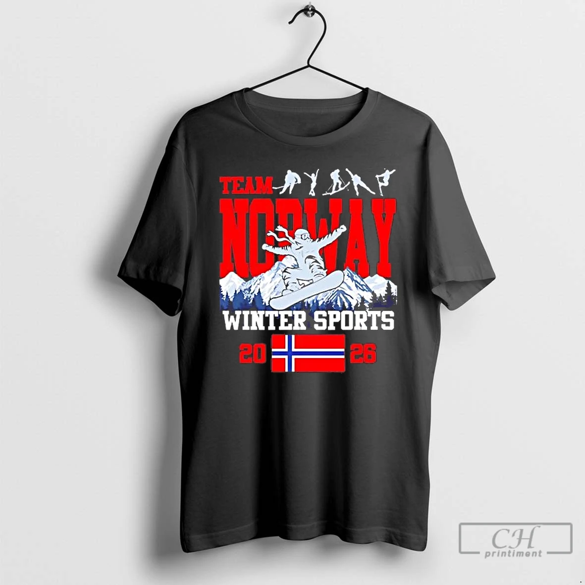 Classic Team Norway Winter Sports 2026 T Shirts Sweater Hoodie