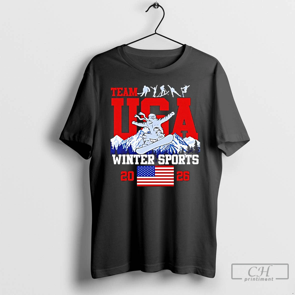 Classic Team Usa Winter Sports 2026 T Shirts Sweater Hoodie