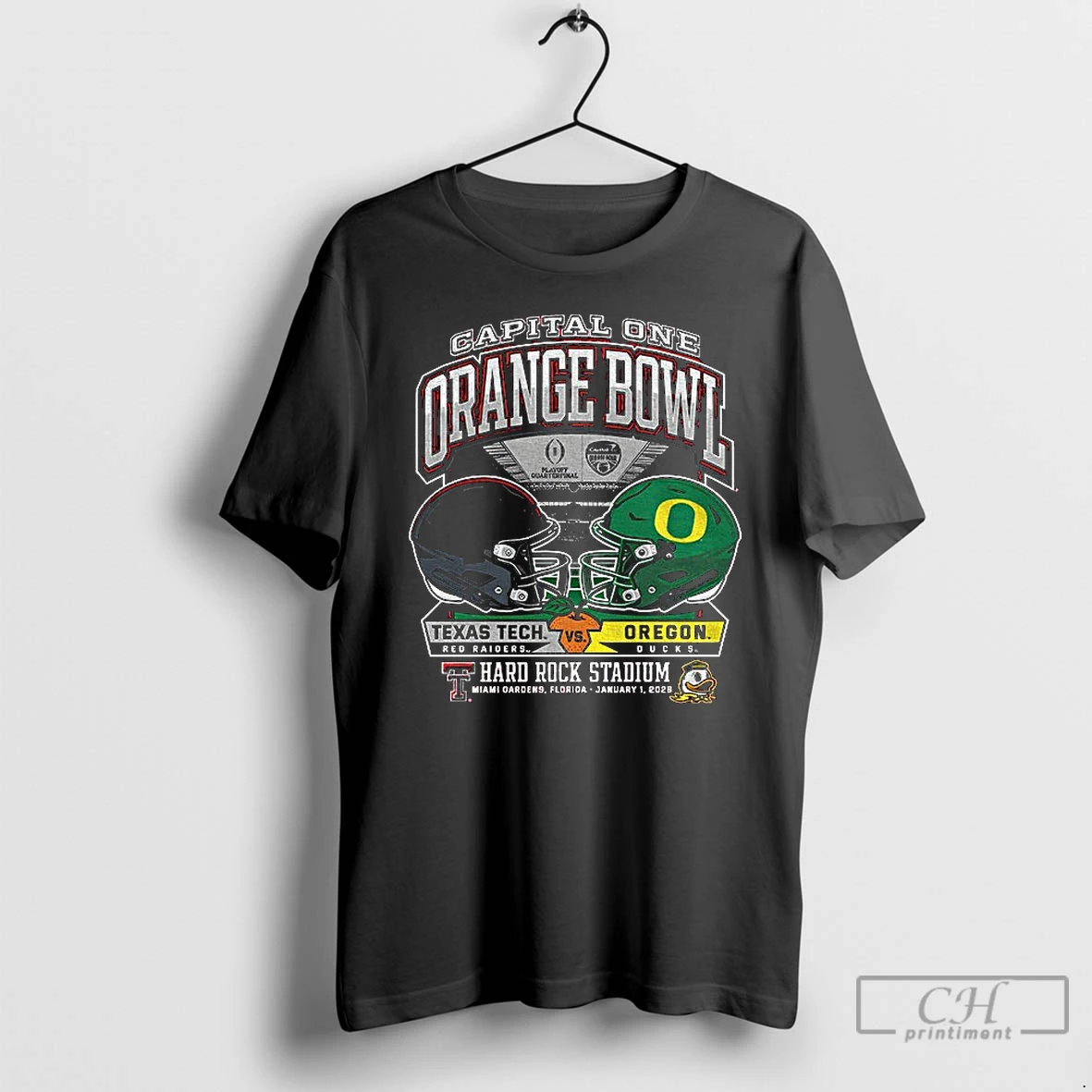 Classic Texas Tech Red Raiders Vs Oregon Ducks Capital One Orange Bowl Hard Rock Stadium T Shirts Sweater Hoodie