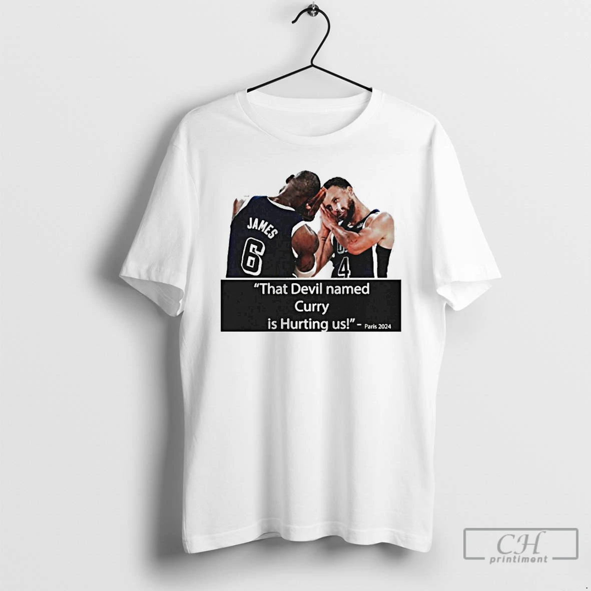 Classic That Devil Named Curry Is Hurting Us Paris 2024 T Shirts Sweater Hoodie