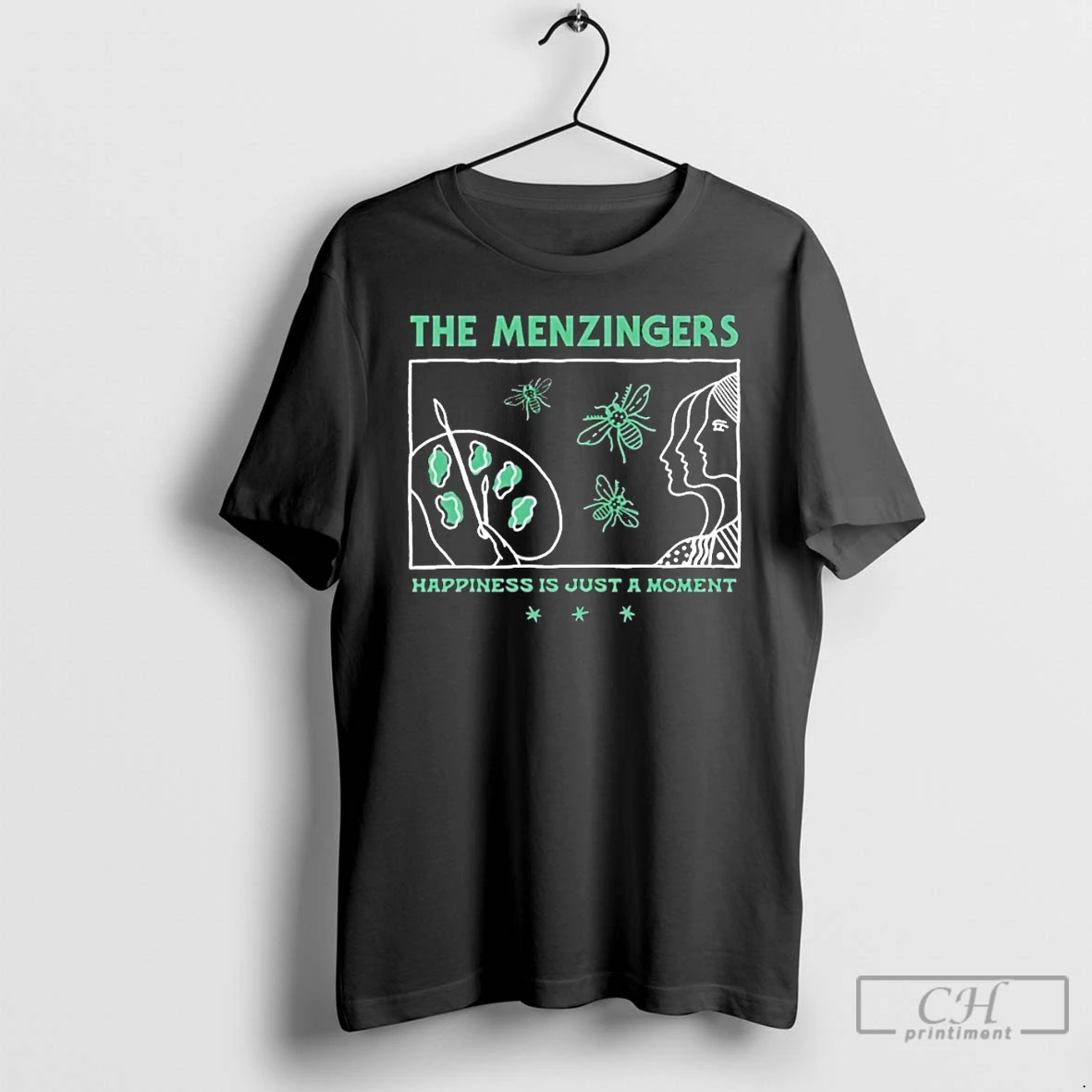 Classic The Menzingers Painter Happiness Is Just A Moment T Shirts Sweater Hoodie