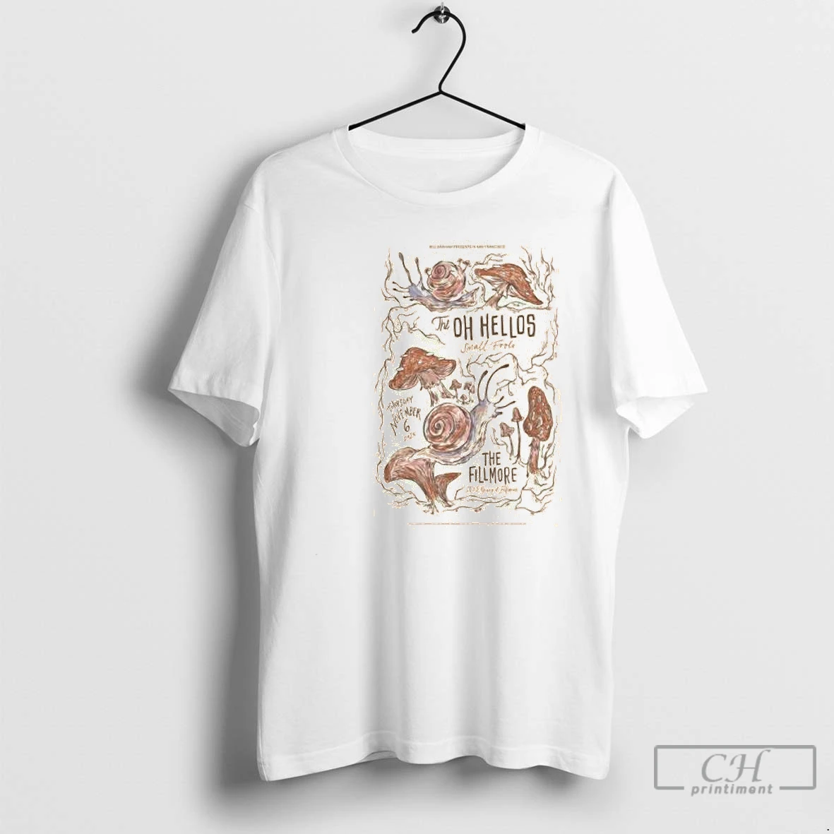 Classic The Oh Hellos San Francisco Ca November 6 2025 Concert Circle White T Shirts Sweater Hoodie