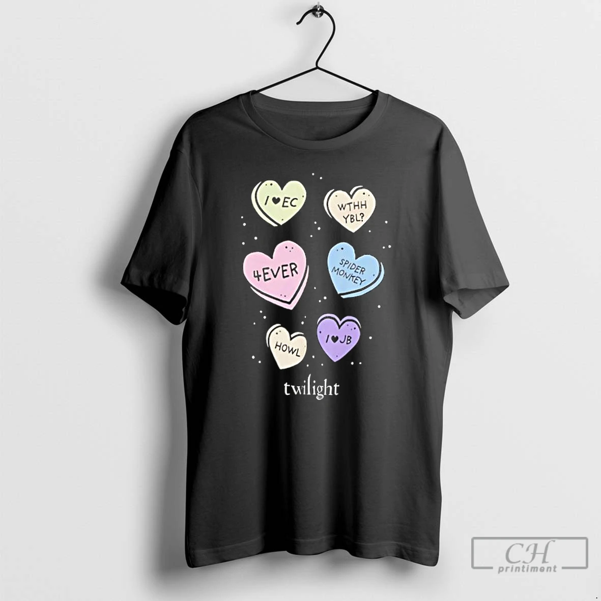 Classic The Twilight Saga Candy Hearts T Shirts Sweater Hoodie
