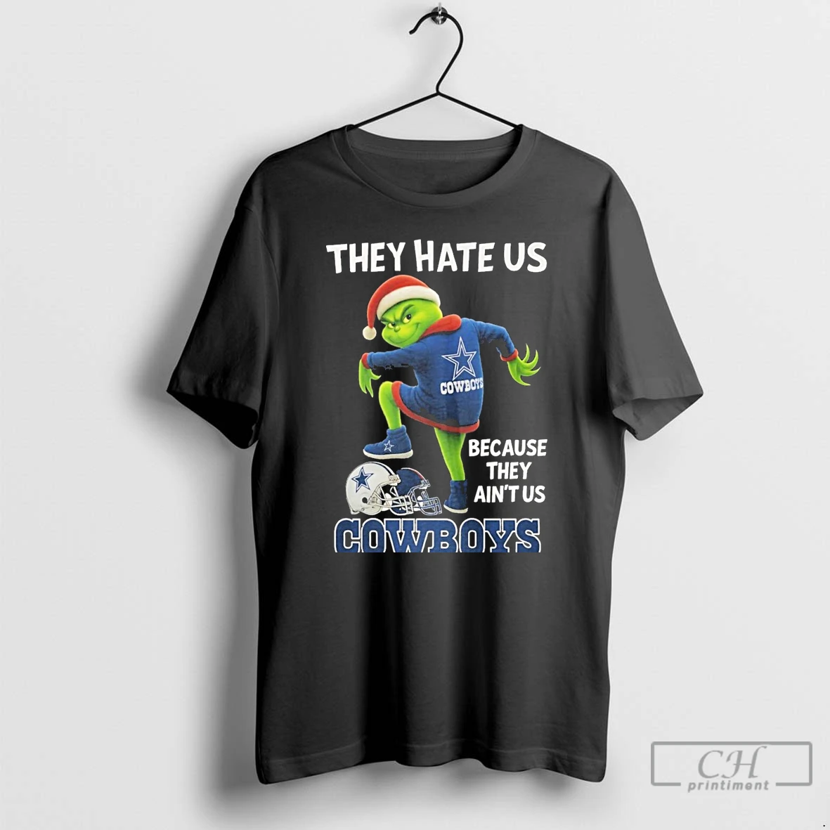 Classic They Hate Us Because They Aint Us Dallas Cowboys Grinch Christmas T Shirts Sweater Hoodie