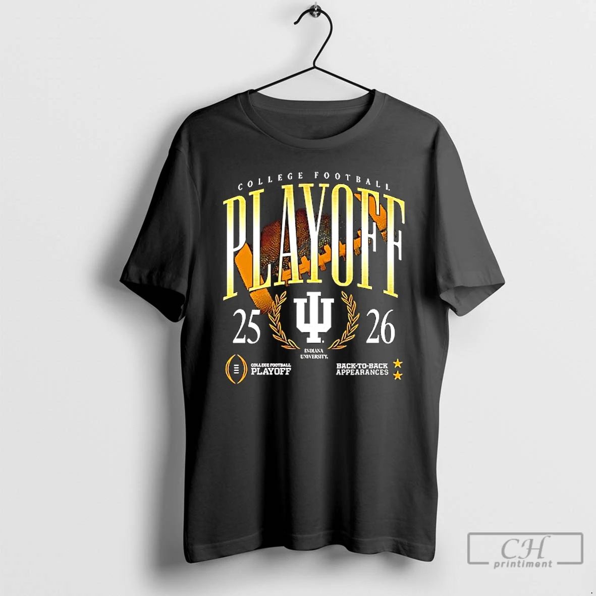 Classic University Hoosiers Back To Back Appearances 2025 2026 College Football Playoff T Shirts Sweater Hoodie