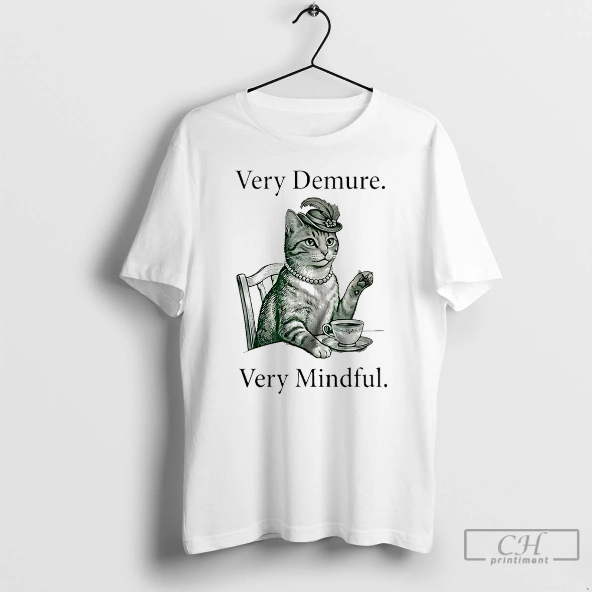 Classic Very Demure Very Mindful Cat Queen T Shirts Sweater Hoodie