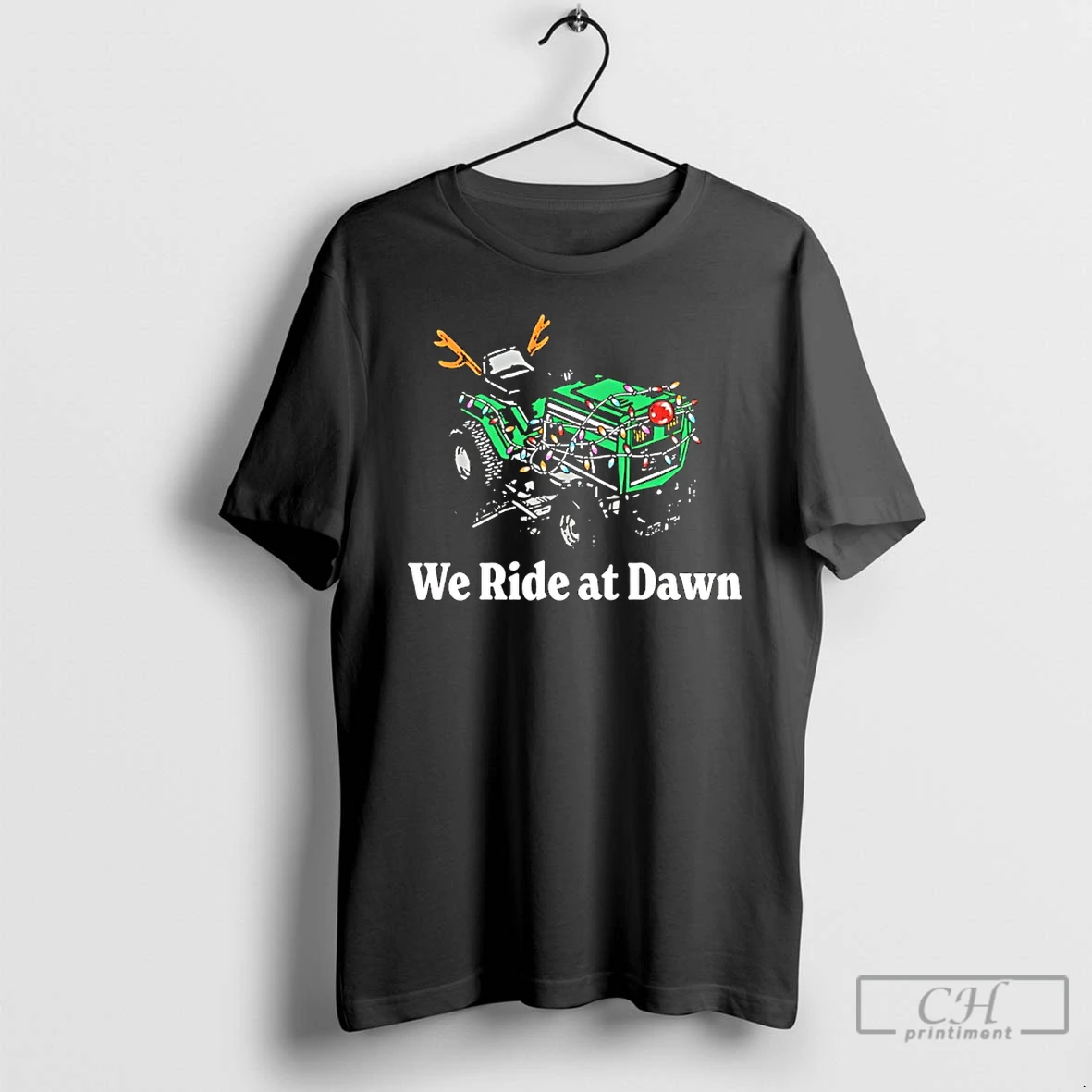 Classic We Ride At Dawn Christmas Light T Shirts Sweater Hoodie