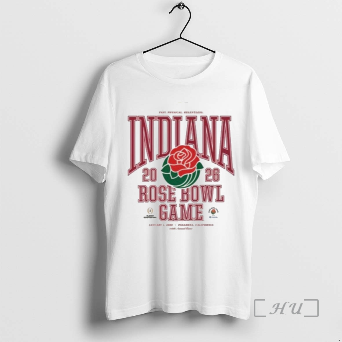 New Indiana Hoosiers Iu Fast Physical Relentless 2026 Rose Bowl Graphic Premium T Shirts Sweater Hoodie
