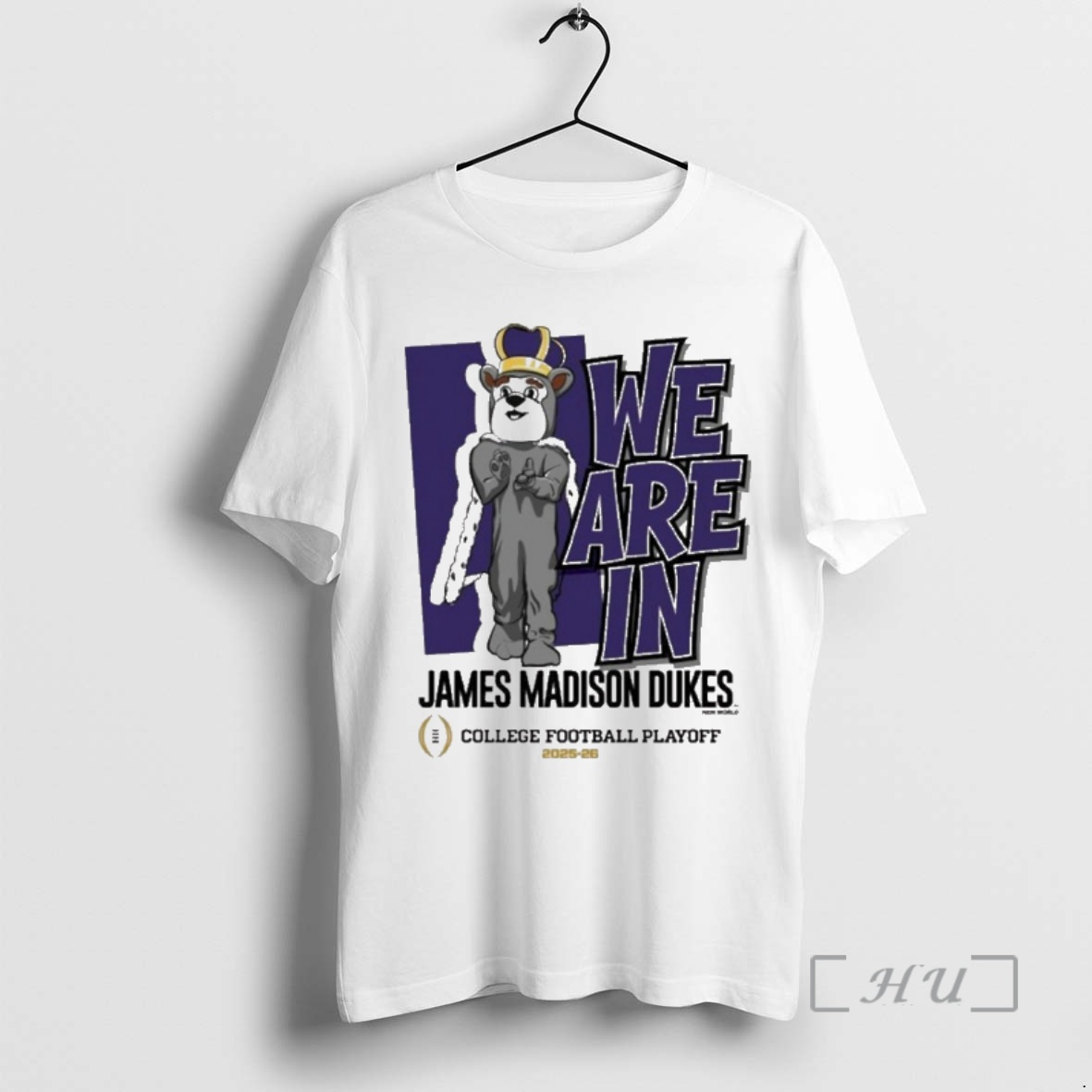New James Madison Dukes 2025 26 College Football Playoffs We Are In Mascot Premium T Shirts Sweater Hoodie
