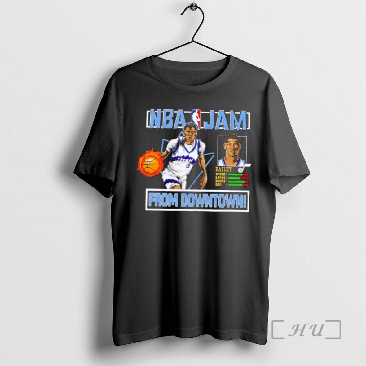 New Utah Jazz Nba Jam Ace Bailey From Downtown Premium T Shirts Sweater Hoodie