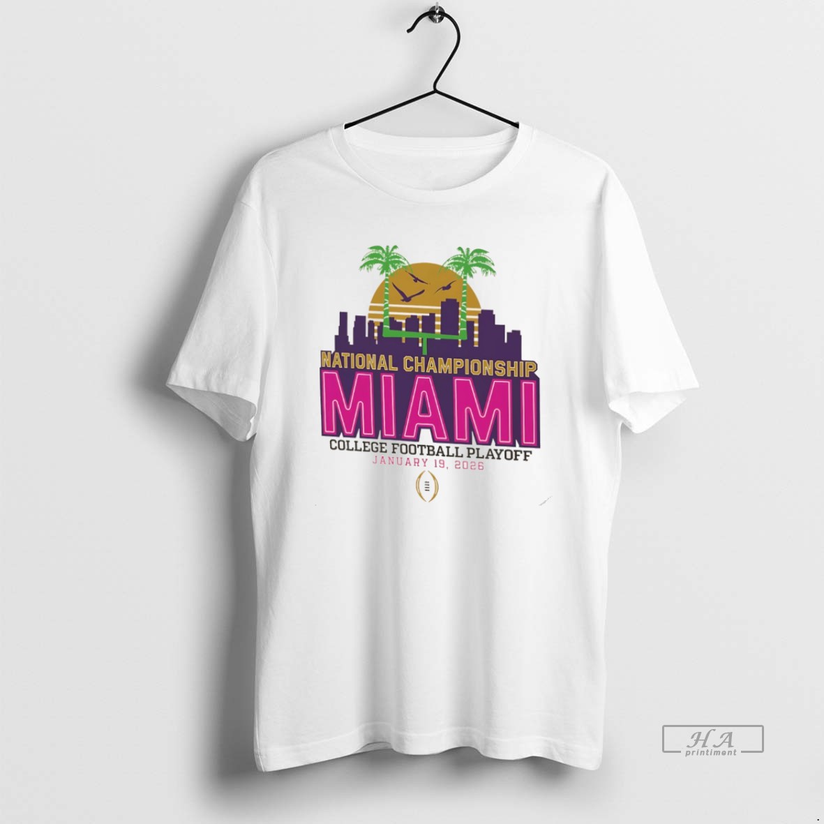 Official 2025 26 College Football Playoff National Championship Miami Vintage Christmas Shirt