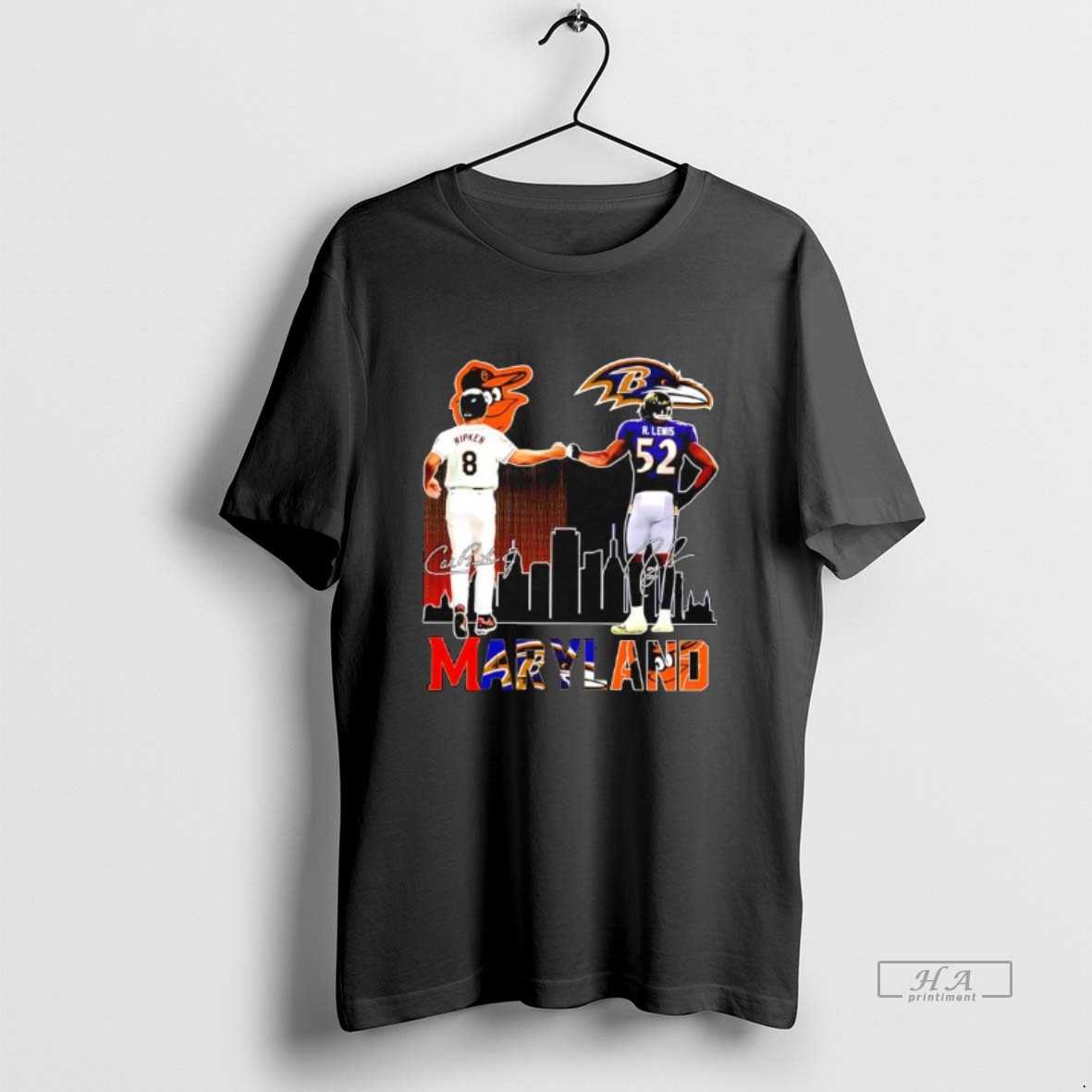 Official Baltimore Ravens And Orioles Legends Cal Ripken Jr Shirt