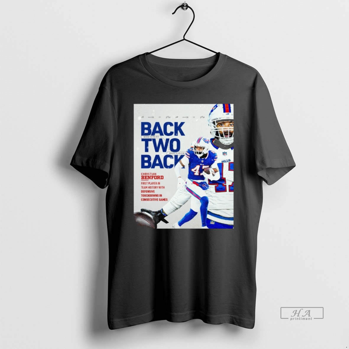Official Buffalo Bills Christian Benford Back To Back Week 13 Vs Pitt Week 14 Vs Cin Shirt
