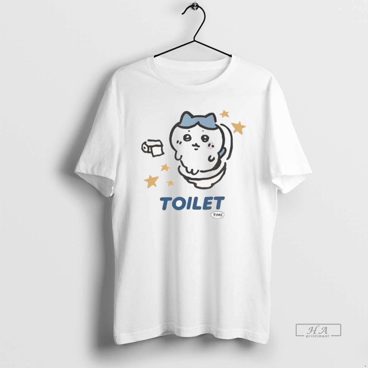 Official Chiikawa Japanese Cute Kawaii Toilet Time Shirt