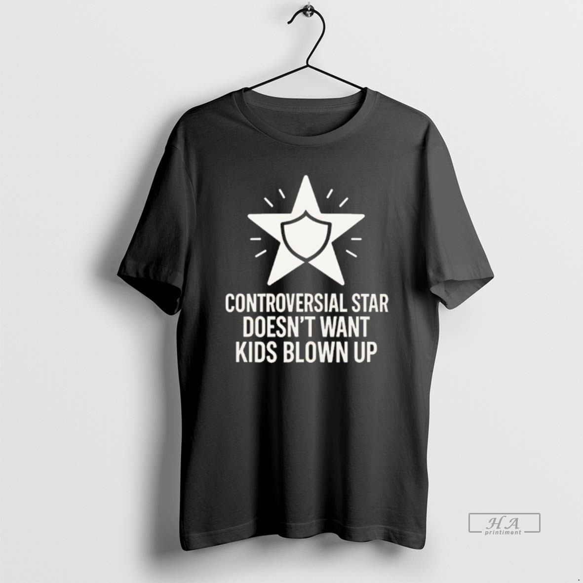 Official Controversial Star Doesnt Want Kids Blown Up T Shirt