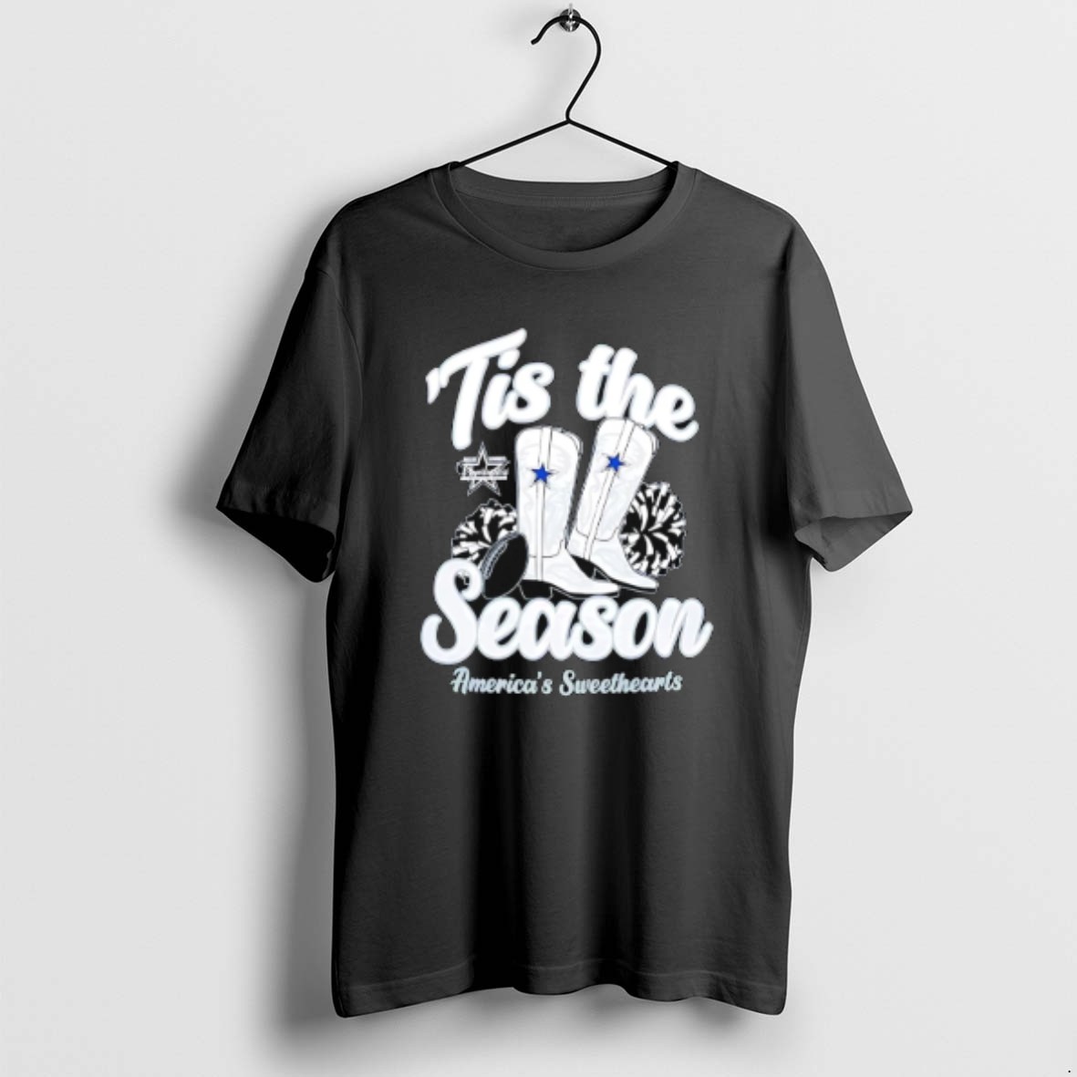Official Dallas Cowboys Tis The Season Boots 2025 T Shirt