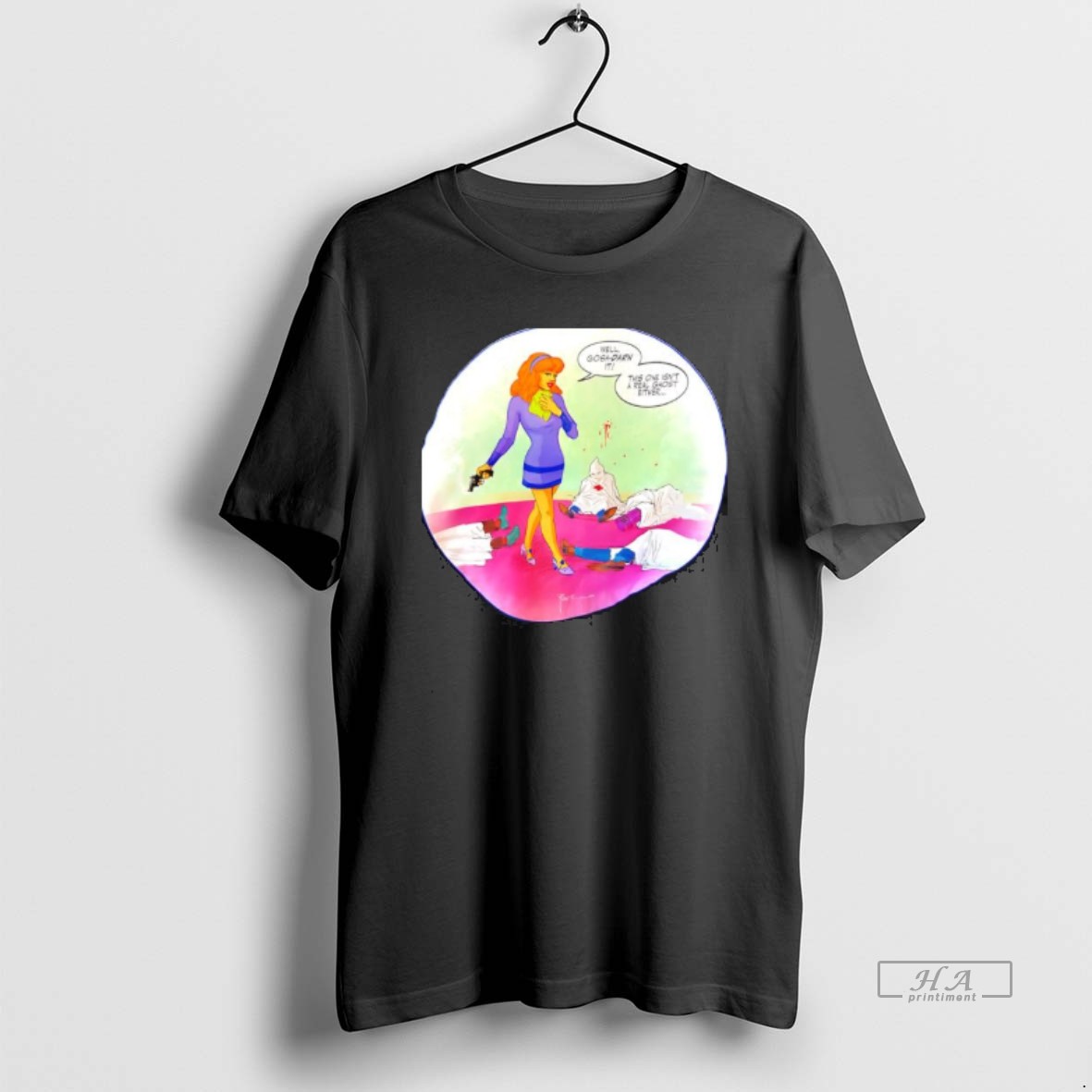 Official Daphne Blake Standing Several Bodies Ku Klux Klan Robe T Shirt