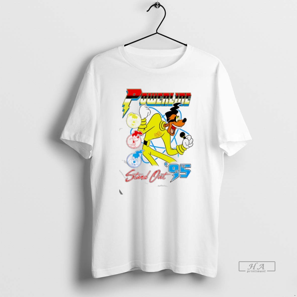 Official Disney Stand Out Powerline Goofy Movie Concert Tour T Shirt