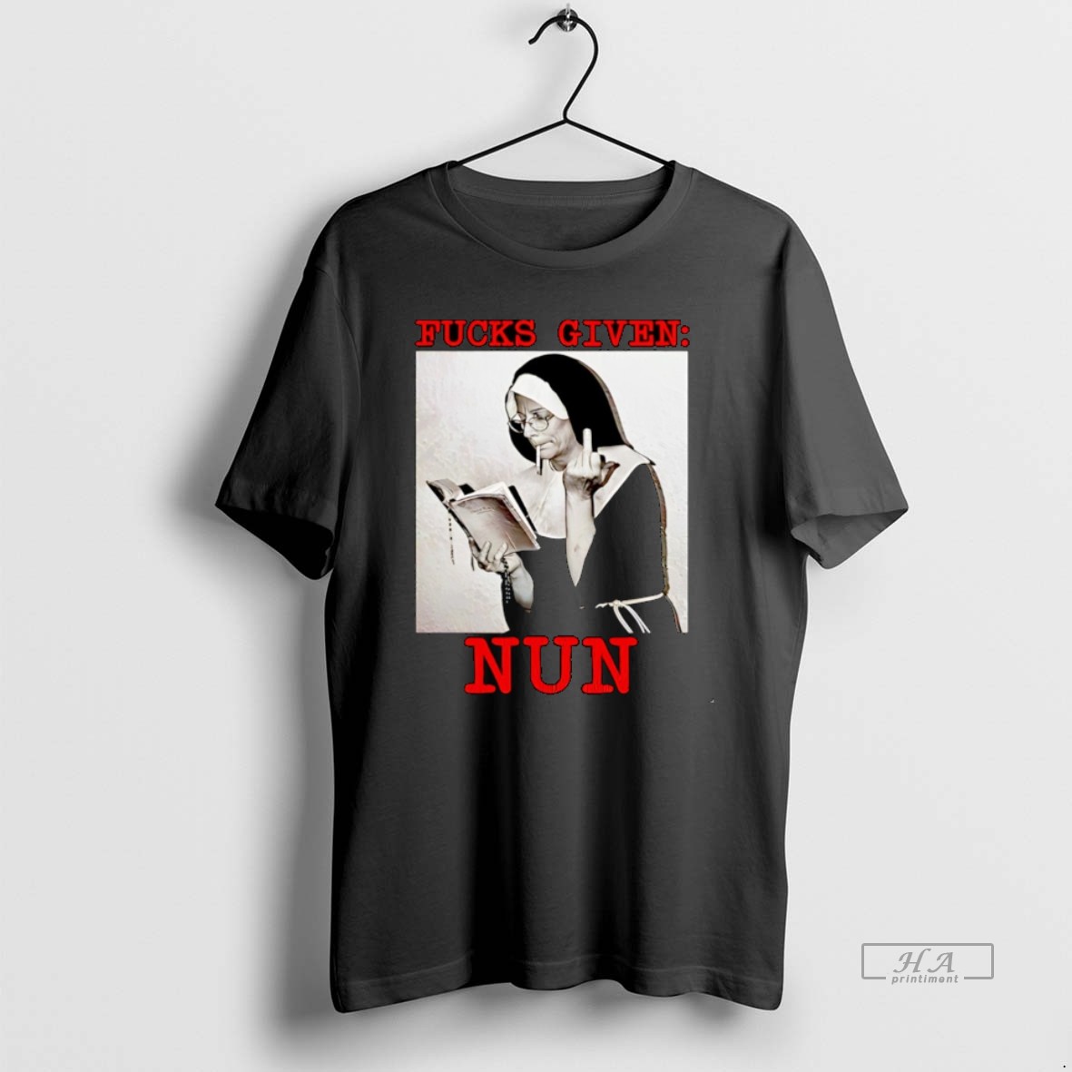 Official Fucks Given Nun Smoking Christmas Shirt