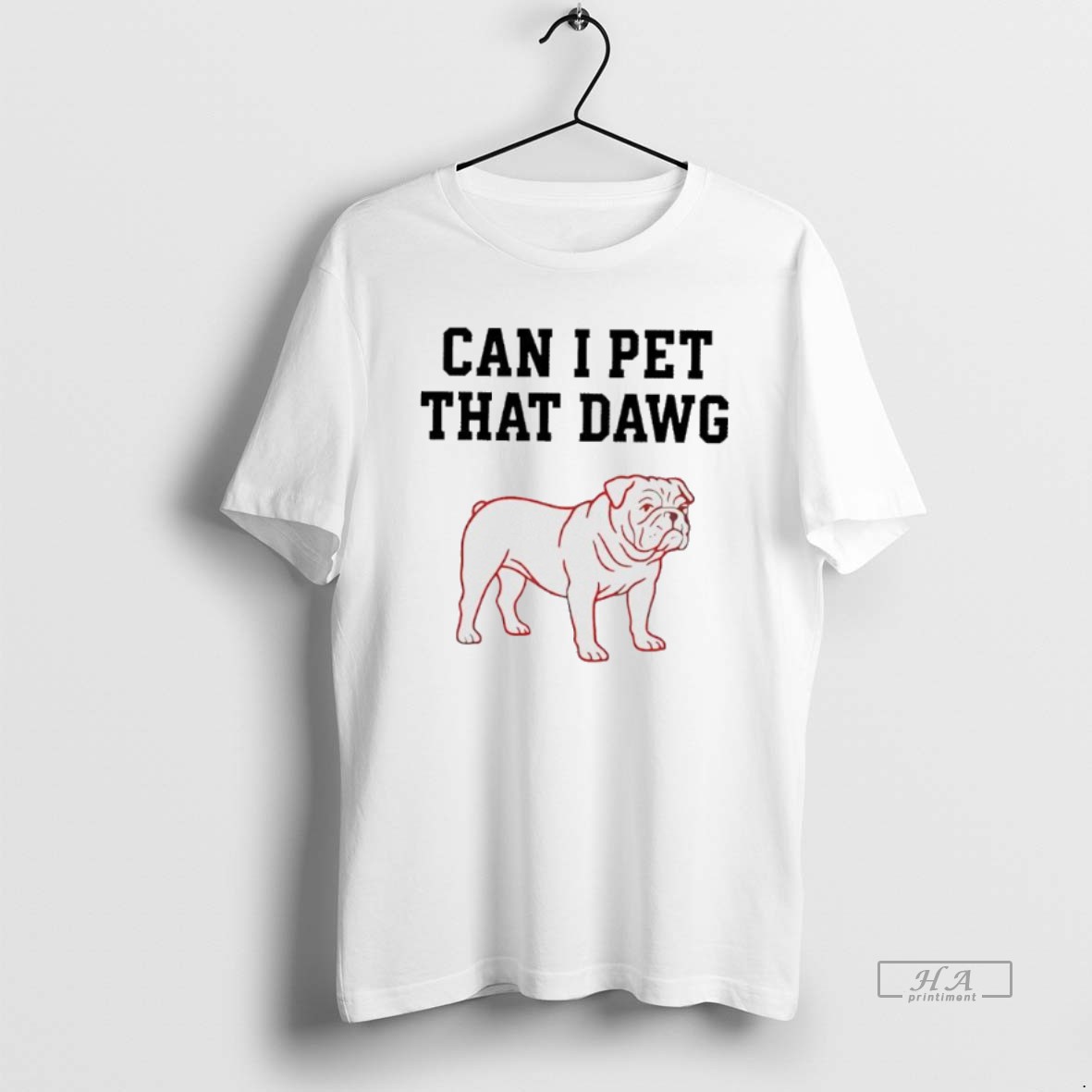 Official Georgia Bulldogs Can I Pet That Dawg Paint Shirt