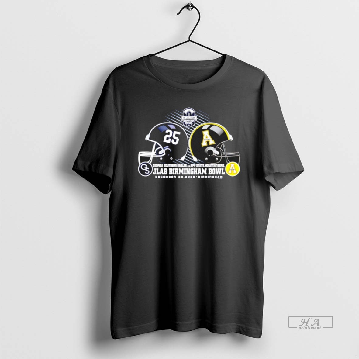 Official Georgia Southern Vs Appalachian State 2025 Birmingham Bowl Shirt