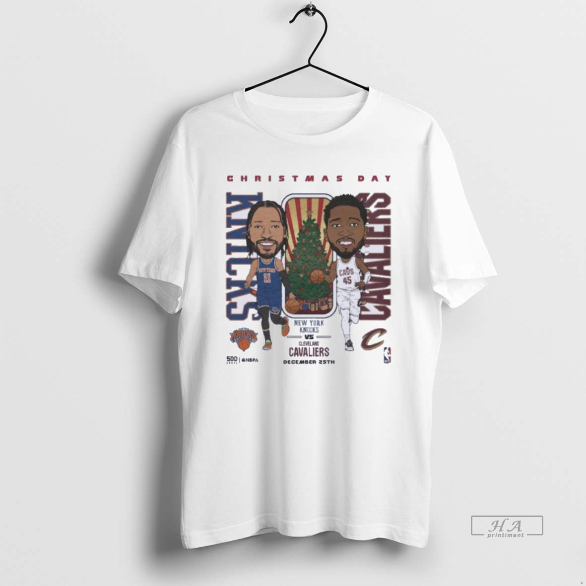 Official Jalen Brunson Vs Donovan Mitchell 2025 Nba Christmas Day Match Up T Shirt