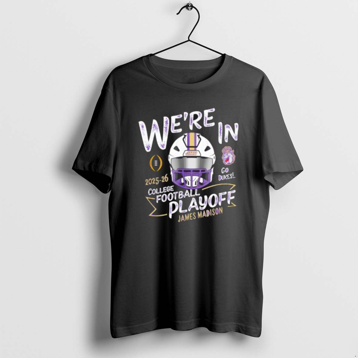 Official James Madison Dukes Cfp College Football Playoff 2025 26 Logo T Shirt