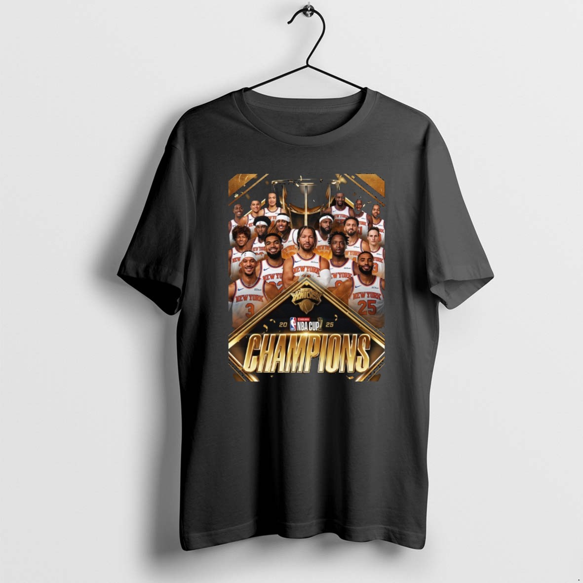 Official New York Knicks Are The 2025 Nba Cup Champions T Shirt