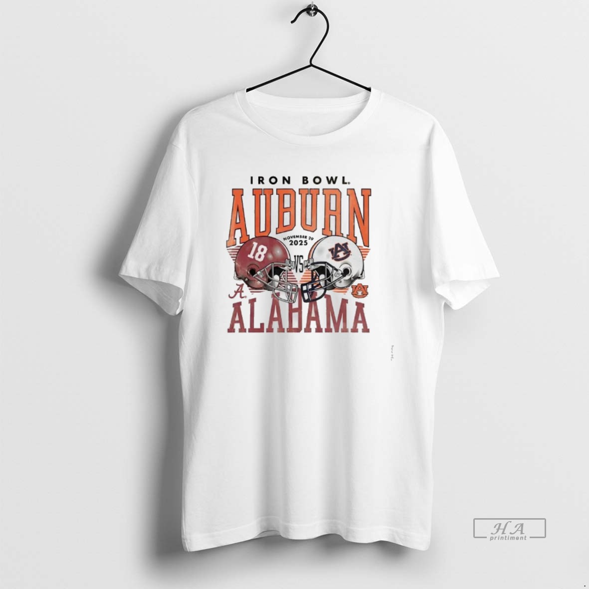 Official Par6zv8x Auburn Tigers Vs Alabama Crimsom Tide 2025 Iron Bowl Head To Head Matchup T Shirt