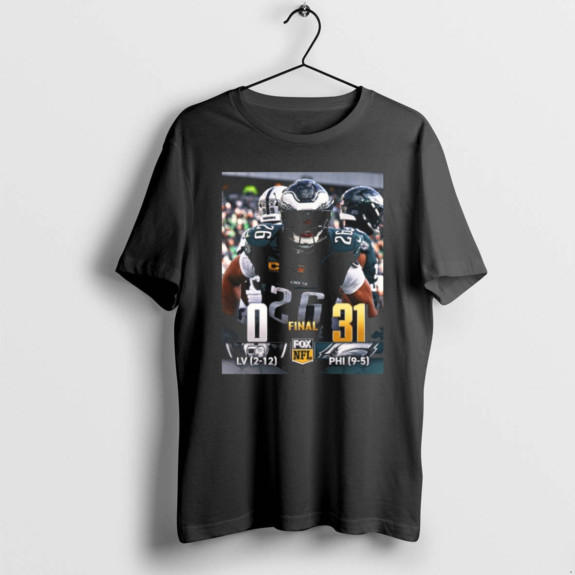 Official Philadelphia Eagles Defeated Las Vegas Raiders Final Score 31 0 December 14 2025 T Shirt