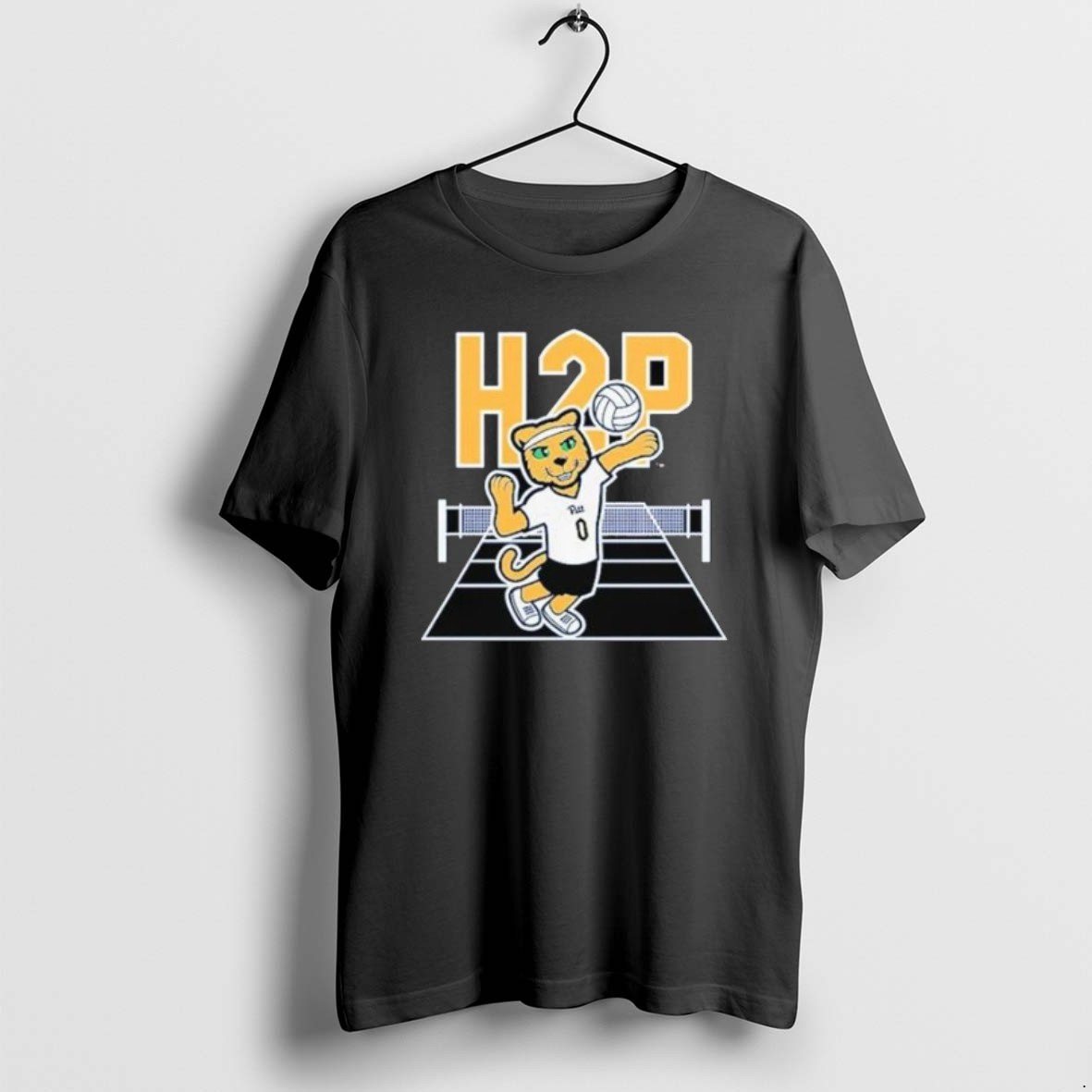 Official Pitt Volleyball Roc Logo H2p Shirts T Shirt