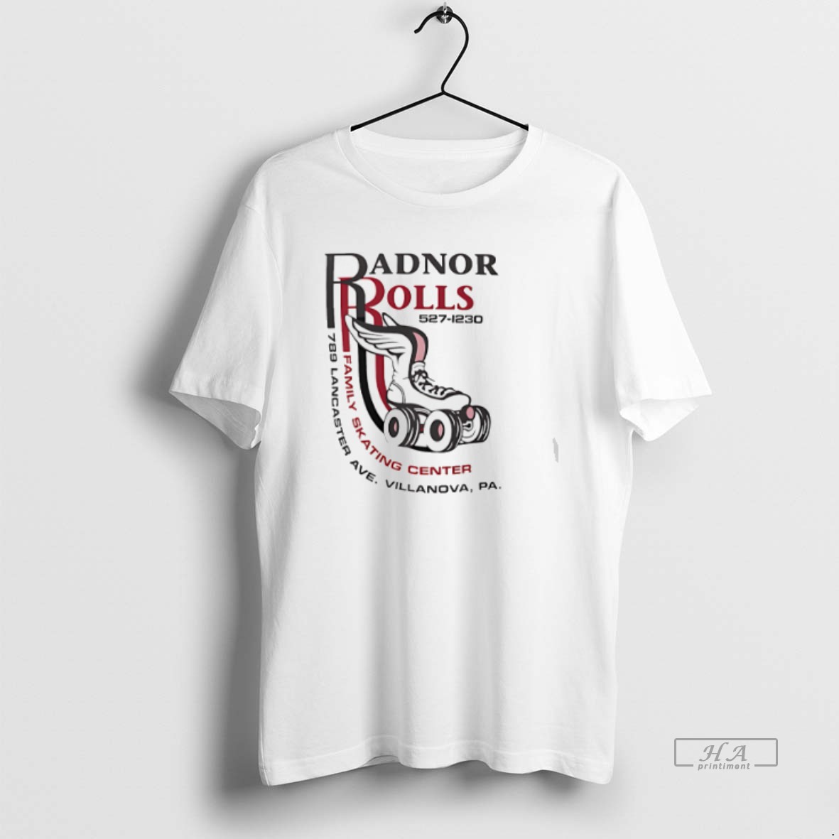 Official Radnor Rolls 527 1230 Family Skating Center Philadelphia T Shirt