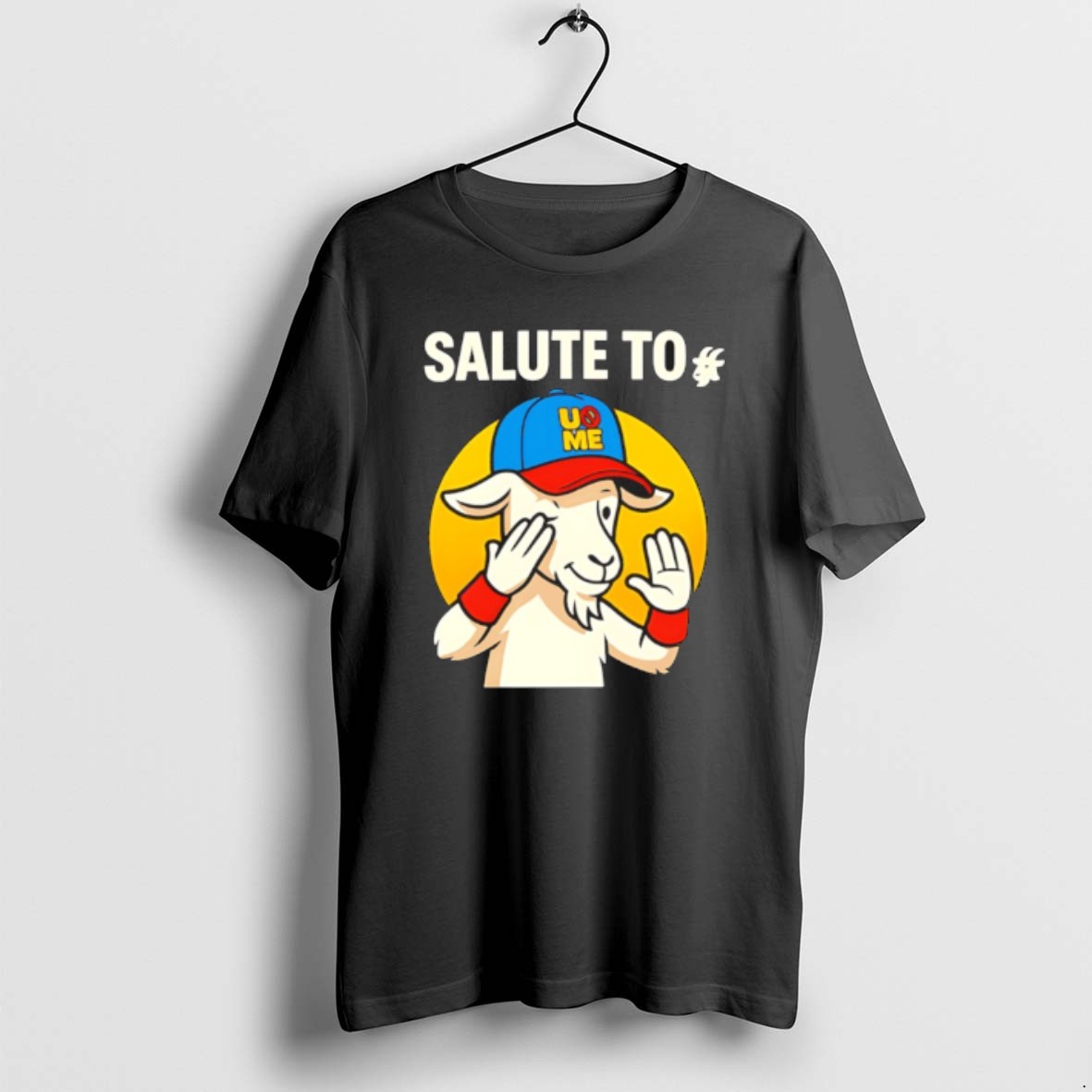 Official Salute To John Cena Retirement Goat Tribute Wwe Cartoon T Shirt
