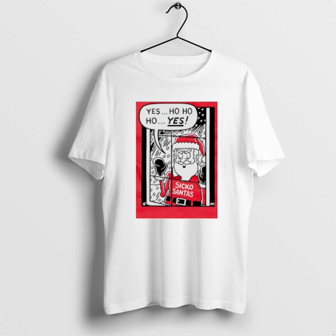 Official Sicko Santa Yes Ho Ho Ho Yes Comic T Shirt