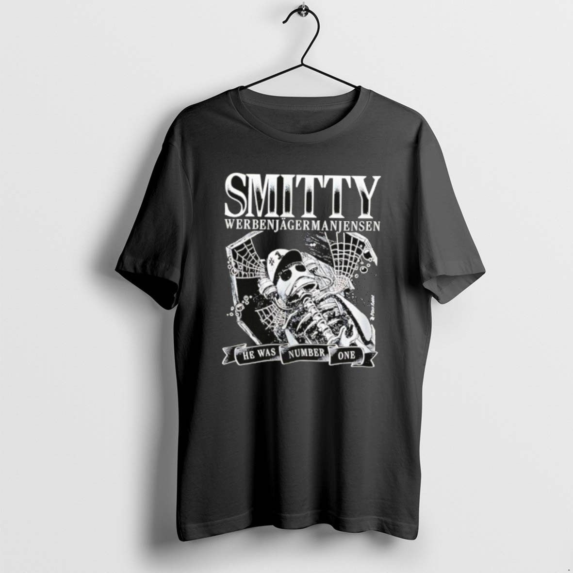 Official Smitty Werbenjagermanjensen He Was Number One Retro T Shirt