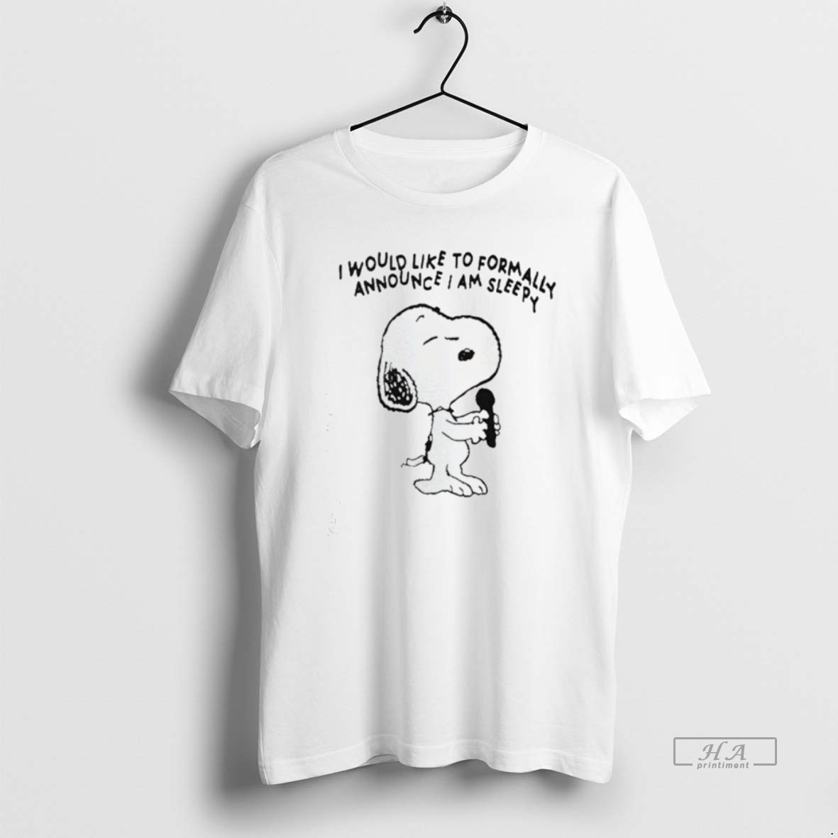 Official Snoopy I Would Like To Formally Announce I Am Sleepy T Shirt