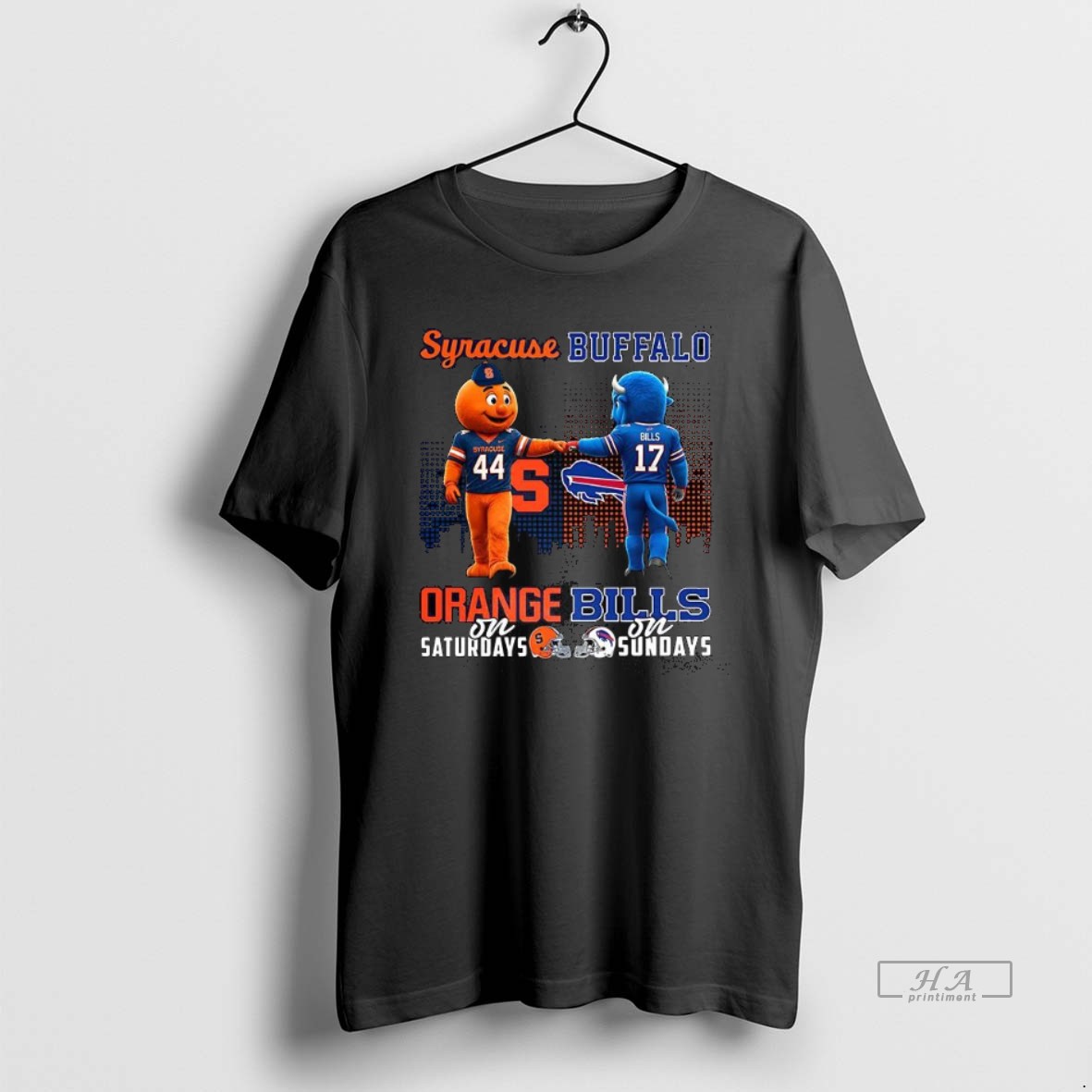 Official Syracuse Orange On Saturdays Vs Buffalo Bills On Sundays Mascot Shirt