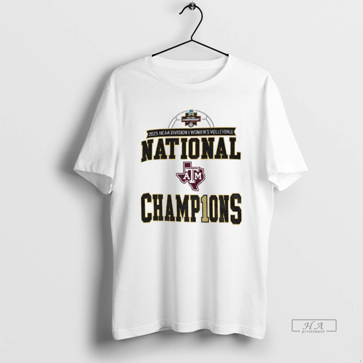 Official Texas Am Aggies 2025 Ncaa Division I Volleyball National Champions T Shirt