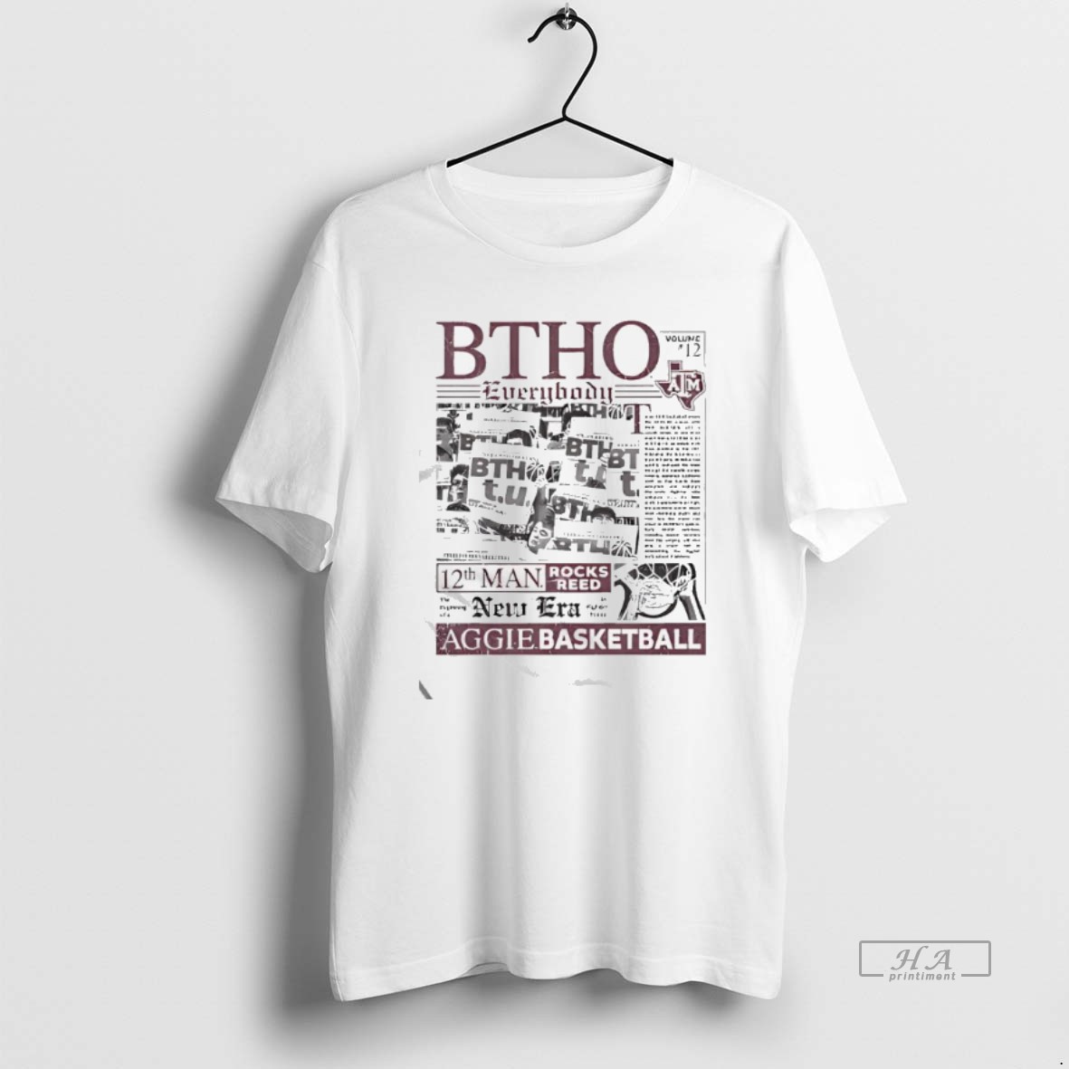 Official Texas Am Aggies Btho Everybody Basketball T Shirt