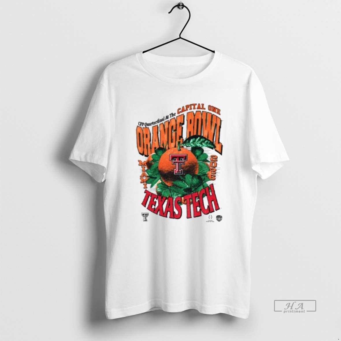 Official Texas Tech Red Raiders Quaterfinal At The Capital One Orange Bowl Cfp T Shirt