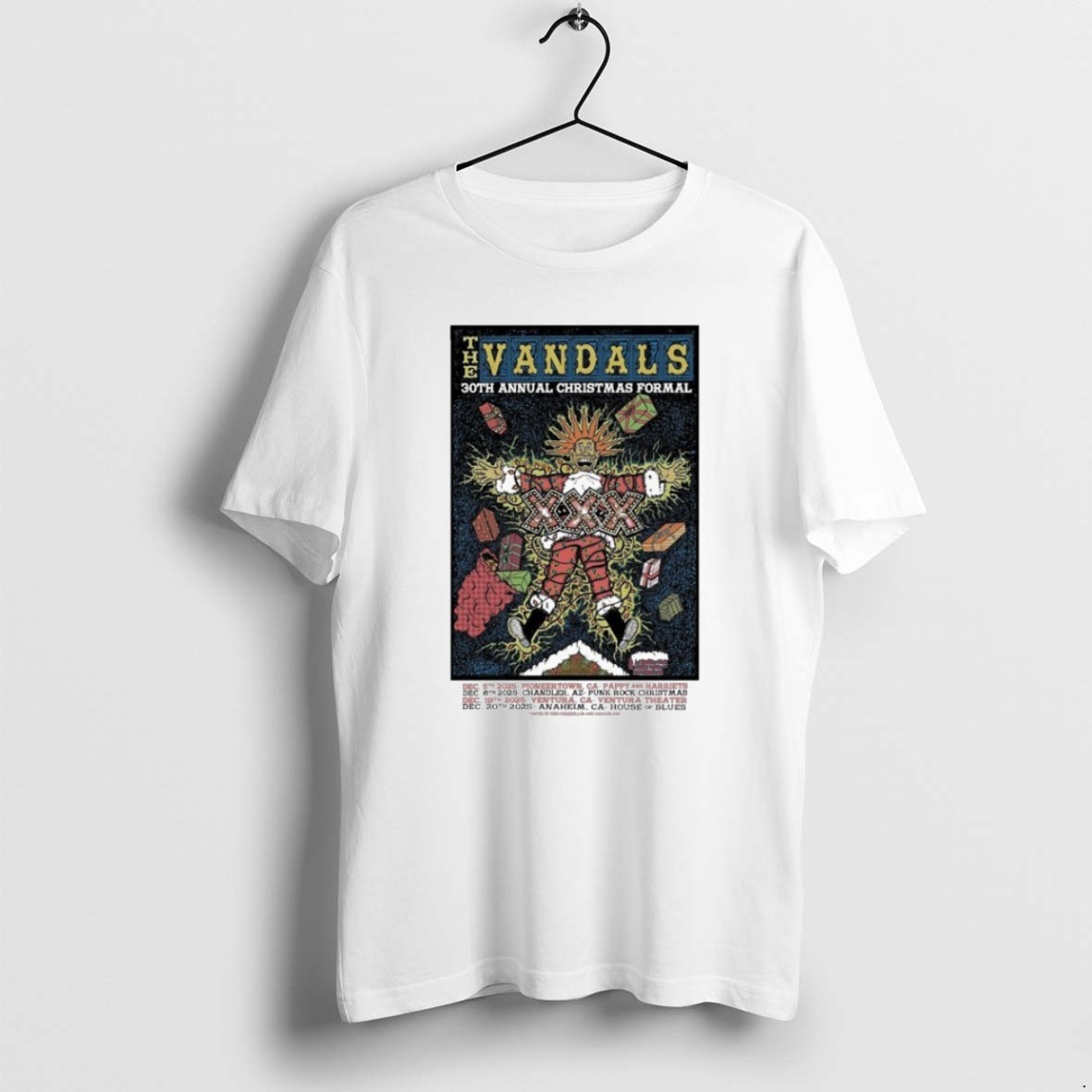 Official The Vandals 30th Annual Christmas Formal Dec 19 2025 In Ventura Ca Shirt