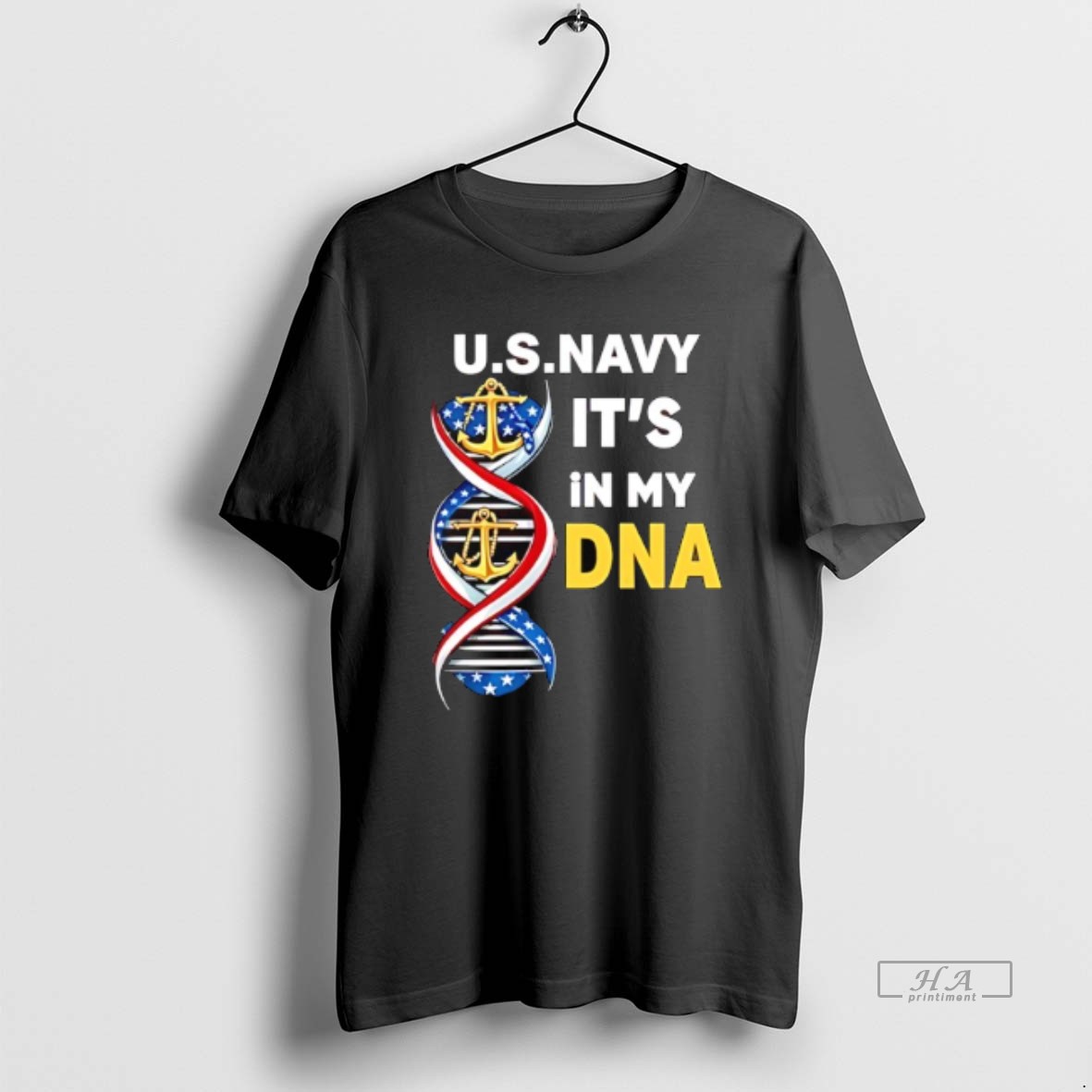Official Us Navy The United States Its In My Dna T Shirt