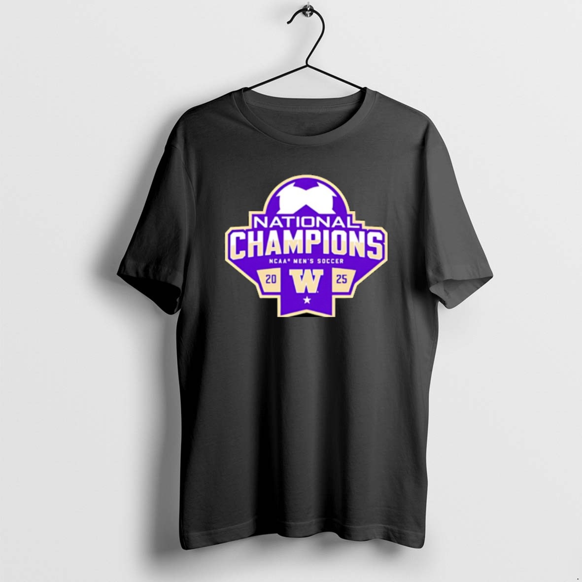 Official Washington Husky 2025 Ncaa Mens Soccer National Champions Christmas T Shirt