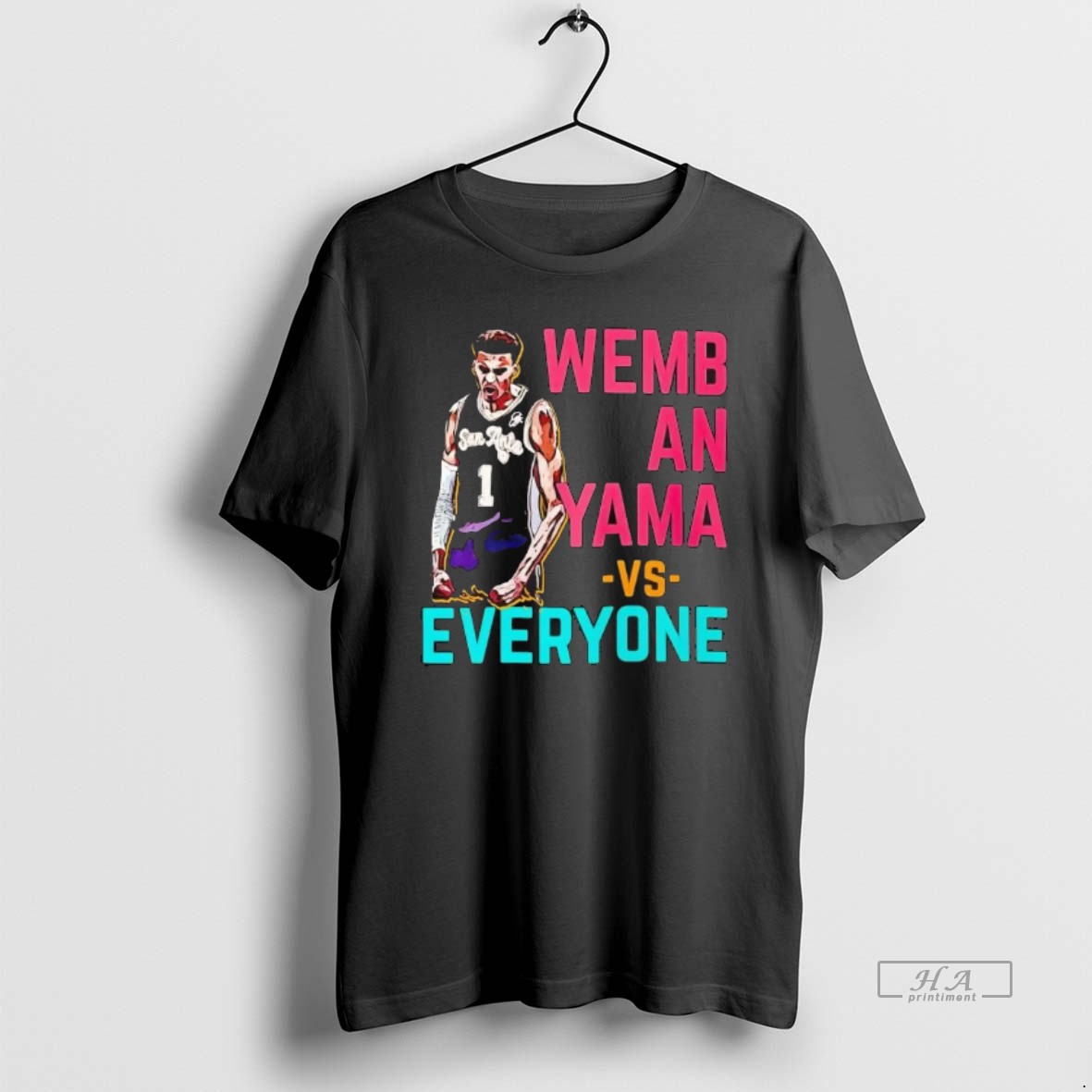 Official Wembanyama Vs Everyone T Shirt