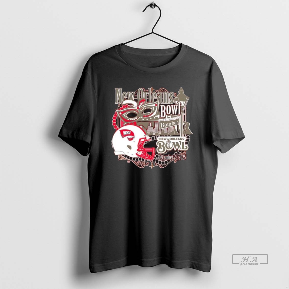 Official Western Kentucky Hilltoppers 2025 New Orleans Bowl Mask T Shirt