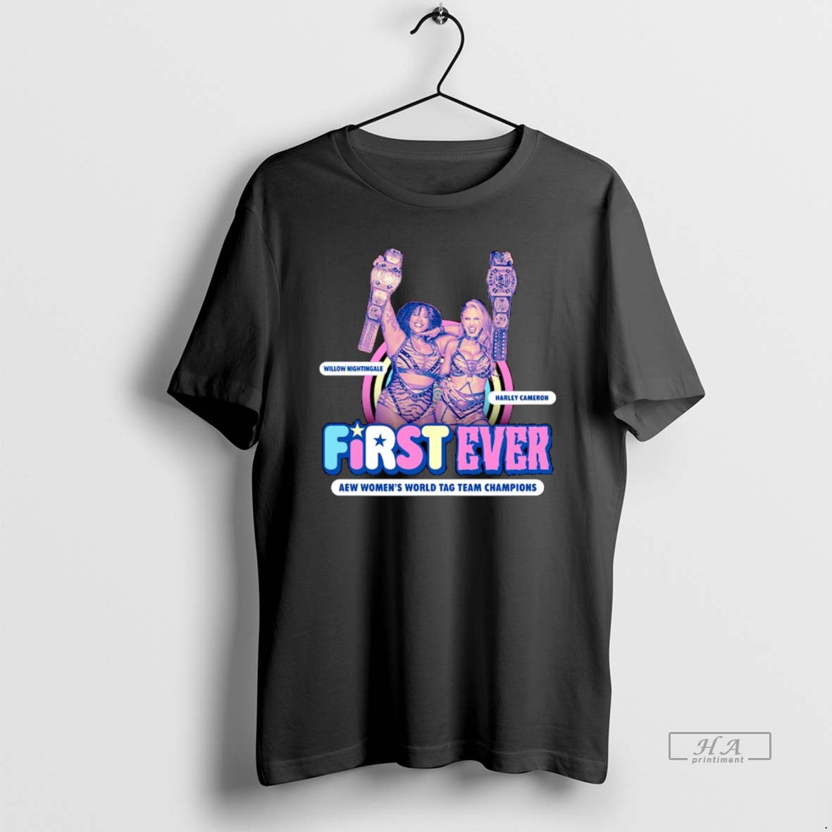 Official Willow Nightingale And Harley Cameron First Ever Aew Womens World Tag Team Champions T Shirt