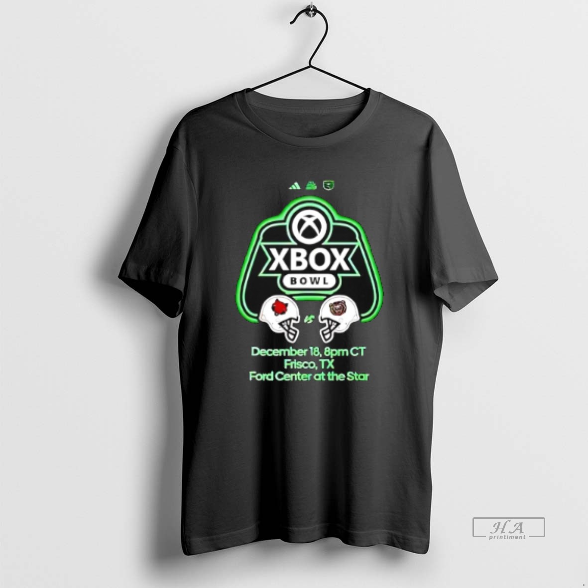 Official Xbox Bowl 2025 Missouri State Vs Arkansas State Helmets Shirt