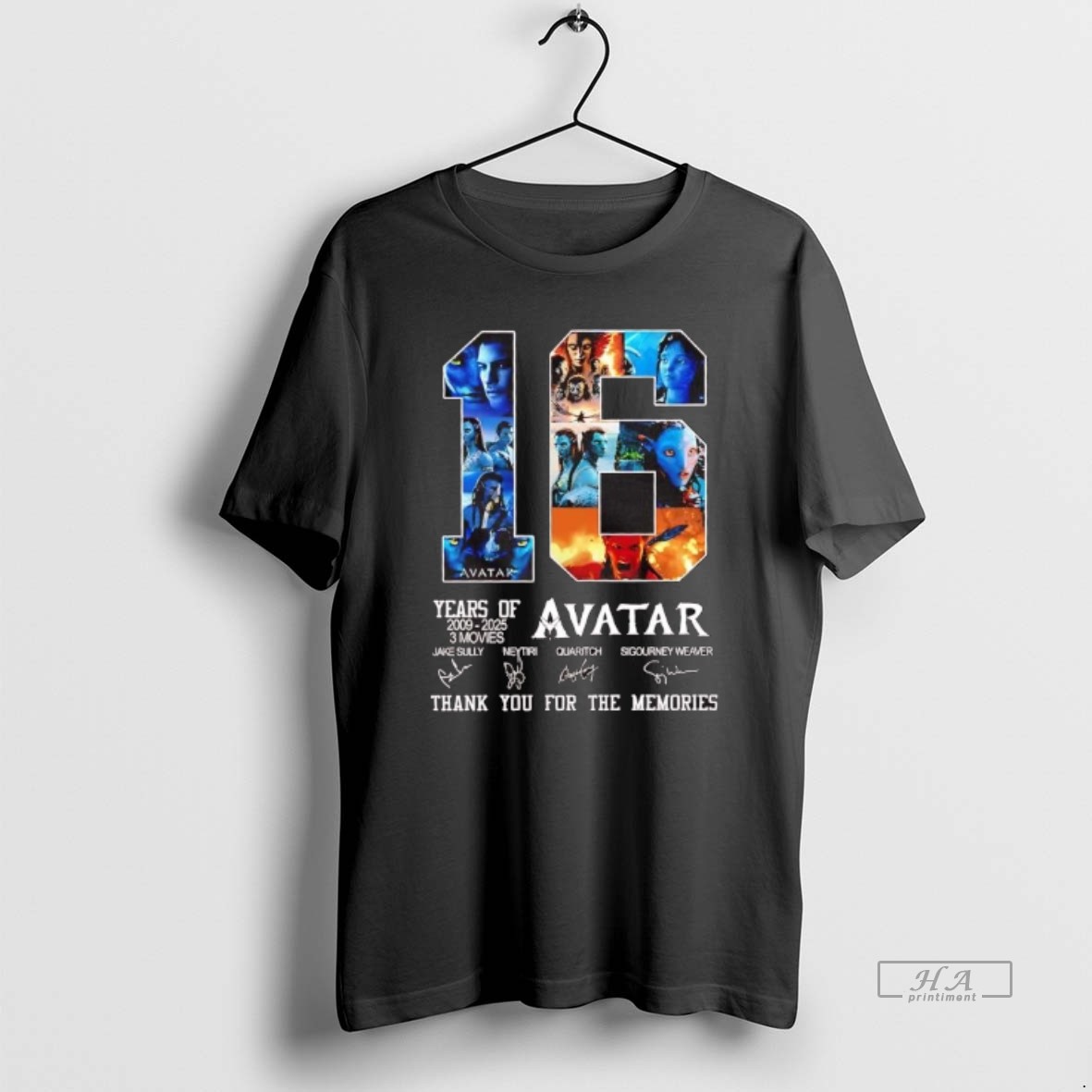 Official Year Of Avatar 2009 2025 3 Movies Thank You For The Memories T Shirt