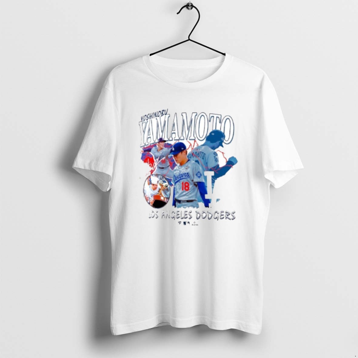 Official Yoshinobu Yamamoto Los Angeles Dodgers Montage T Shirt