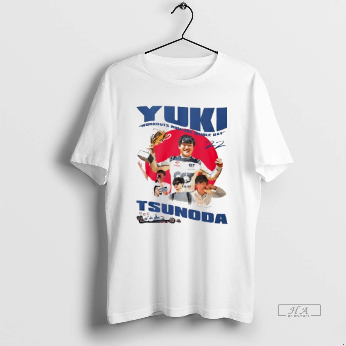 Official Yuki Tsunoda Workouts Ruin My Whole Day Signature T Shirt